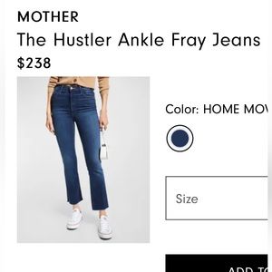 MOTHER The Hustler Ankle Fray